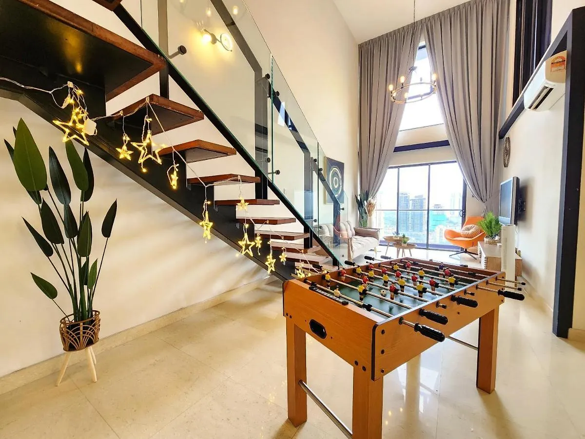 Apartmán Cozy Loft Suite 2Br Near Jb Ciq 7Pax Johor Bahru